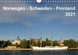 Norwegen - Schweden - Finnland (Wandkalender 2021 DIN A4 quer)