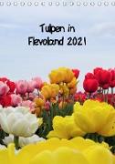 Tulpen in Flevoland (Tischkalender 2021 DIN A5 hoch)