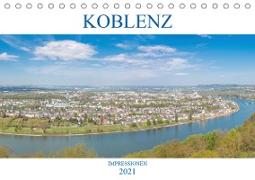 Koblenz Impressionen (Tischkalender 2021 DIN A5 quer)