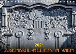 Jugendstil-Reliefs in Wien (Tischkalender 2021 DIN A5 quer)
