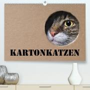 Karton Katzen (Premium, hochwertiger DIN A2 Wandkalender 2021, Kunstdruck in Hochglanz)