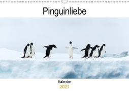 Pinguinliebe (Wandkalender 2021 DIN A3 quer)
