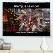 Krampus Kalender 2021 (Premium, hochwertiger DIN A2 Wandkalender 2021, Kunstdruck in Hochglanz)