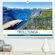 Trolltunga (Premium, hochwertiger DIN A2 Wandkalender 2021, Kunstdruck in Hochglanz)
