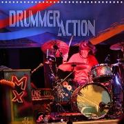 Drummer Action (Wall Calendar 2021 300 × 300 mm Square)