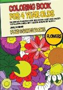 Coloring Book for 4 Year Olds (Flowers)