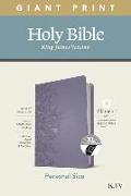 KJV Personal Size Giant Print Bible, Filament Enabled Edition (Leatherlike, Peony Lavender, Indexed)