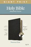 KJV Personal Size Giant Print Bible, Filament Enabled Edition (Genuine Leather, Black, Indexed)