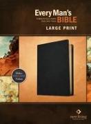 Every Man's Bible Nlt, Large Print (Genuine Leather, Black)