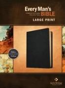 Every Man's Bible Nlt, Large Print (Genuine Leather, Black, Indexed)