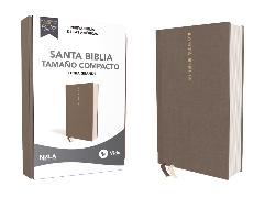 Nbla Santa Biblia, Letra Grande, Tamaño Compacto, Tapa Dura/Tela, Gris, Edición Letra Roja