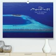 MALDIVES - UK Version (Premium, hochwertiger DIN A2 Wandkalender 2021, Kunstdruck in Hochglanz)