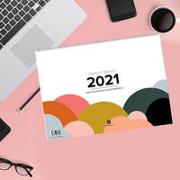 Design Wandkalender A4 quer (2021)