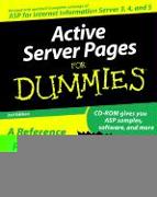 Active Server Pages 2.0 for Dummies [With CDROM]