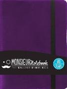 Monsieur Notebook Leather Journal - Purple Plain Small