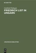 Friedrich List in Ungarn