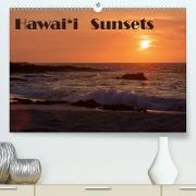 Hawai'i Sunsets (Premium, hochwertiger DIN A2 Wandkalender 2021, Kunstdruck in Hochglanz)