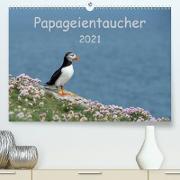 Papageientaucher 2021CH-Version (Premium, hochwertiger DIN A2 Wandkalender 2021, Kunstdruck in Hochglanz)
