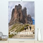 Dolomiten - Eine Gipfelparade (Premium, hochwertiger DIN A2 Wandkalender 2021, Kunstdruck in Hochglanz)