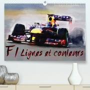 F1 lignes et couleurs (Premium, hochwertiger DIN A2 Wandkalender 2021, Kunstdruck in Hochglanz)
