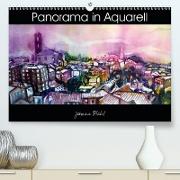 Panorama in Aquarell (Premium, hochwertiger DIN A2 Wandkalender 2021, Kunstdruck in Hochglanz)