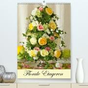 Florale Etageren (Premium, hochwertiger DIN A2 Wandkalender 2021, Kunstdruck in Hochglanz)