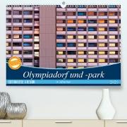 Olympiadorf und -park in München (Premium, hochwertiger DIN A2 Wandkalender 2021, Kunstdruck in Hochglanz)