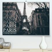 Paris - in schwarz und weiss (Premium, hochwertiger DIN A2 Wandkalender 2021, Kunstdruck in Hochglanz)
