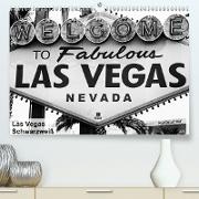 Las Vegas - Schwarzweiß (Premium, hochwertiger DIN A2 Wandkalender 2021, Kunstdruck in Hochglanz)