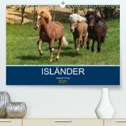 Isländer - icelandic horses (Premium, hochwertiger DIN A2 Wandkalender 2021, Kunstdruck in Hochglanz)