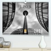 LINES - Künstlerische Monochrome Fine Art Ansichten (Premium, hochwertiger DIN A2 Wandkalender 2021, Kunstdruck in Hochglanz)
