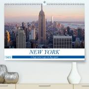 New York - 4 Tage unterwegs im Big Apple (Premium, hochwertiger DIN A2 Wandkalender 2021, Kunstdruck in Hochglanz)
