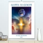 GOTTES 10 GEBOTE (Premium, hochwertiger DIN A2 Wandkalender 2021, Kunstdruck in Hochglanz)