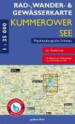 Rad-, Wander- und Gewässerkarte Kummerower See - Mecklenburgische Schweiz 1:35.000