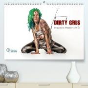 DIRTY GIRLS Frauen in Wasser und Öl (Premium, hochwertiger DIN A2 Wandkalender 2021, Kunstdruck in Hochglanz)