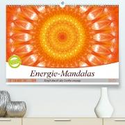 Energie - Mandalas in orange (Premium, hochwertiger DIN A2 Wandkalender 2021, Kunstdruck in Hochglanz)