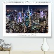 Skylines of New York (Premium, hochwertiger DIN A2 Wandkalender 2021, Kunstdruck in Hochglanz)