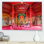 BUDDHA - Buddhistische Tempel in Nordthailand (Premium, hochwertiger DIN A2 Wandkalender 2021, Kunstdruck in Hochglanz)