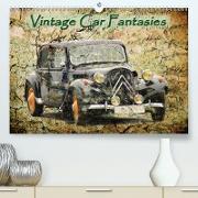 Vintage Car Fantasies (Premium, hochwertiger DIN A2 Wandkalender 2021, Kunstdruck in Hochglanz)