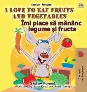 I Love to Eat Fruits and Vegetables (English Romanian Bilingual Book for Kids)