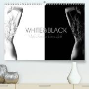 White and Black - Weibliche Formen in hartem Licht (Premium, hochwertiger DIN A2 Wandkalender 2021, Kunstdruck in Hochglanz)