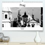 Prag monochrom (Premium, hochwertiger DIN A2 Wandkalender 2021, Kunstdruck in Hochglanz)