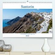 Santorin - Am Kraterand von Fira nach Oia (Premium, hochwertiger DIN A2 Wandkalender 2021, Kunstdruck in Hochglanz)