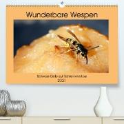 Wunderbare Wespen - Schwarz-Gelb auf Schlemmertour (Premium, hochwertiger DIN A2 Wandkalender 2021, Kunstdruck in Hochglanz)