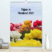 Tulpen in Flevoland (Premium, hochwertiger DIN A2 Wandkalender 2021, Kunstdruck in Hochglanz)