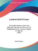 London's Roll Of Fame