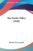 The Paisley Policy (1920)