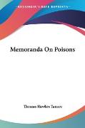 Memoranda On Poisons
