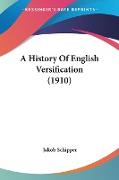 A History Of English Versification (1910)