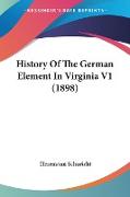 History Of The German Element In Virginia V1 (1898)